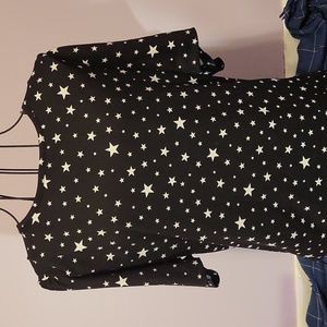 Brushed star print sportswear